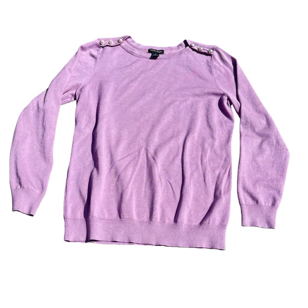 ByDesign Women’s XL Purple Pullover Round Neck Top